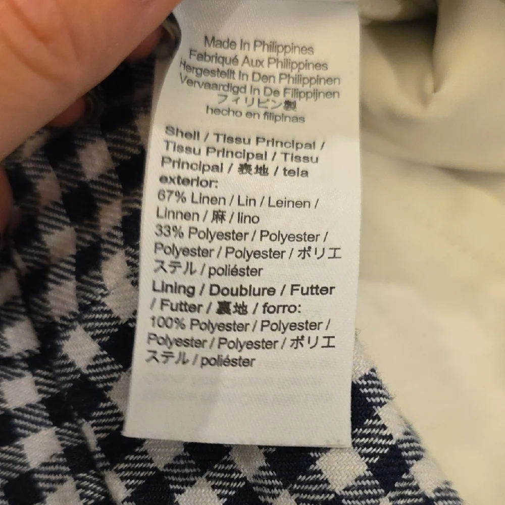 J. Crew Black and White Checkered Cropped Pants - Picture 3 of 10